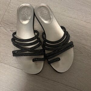 Vince Camuto Black Gladiator Sandal Size 6
